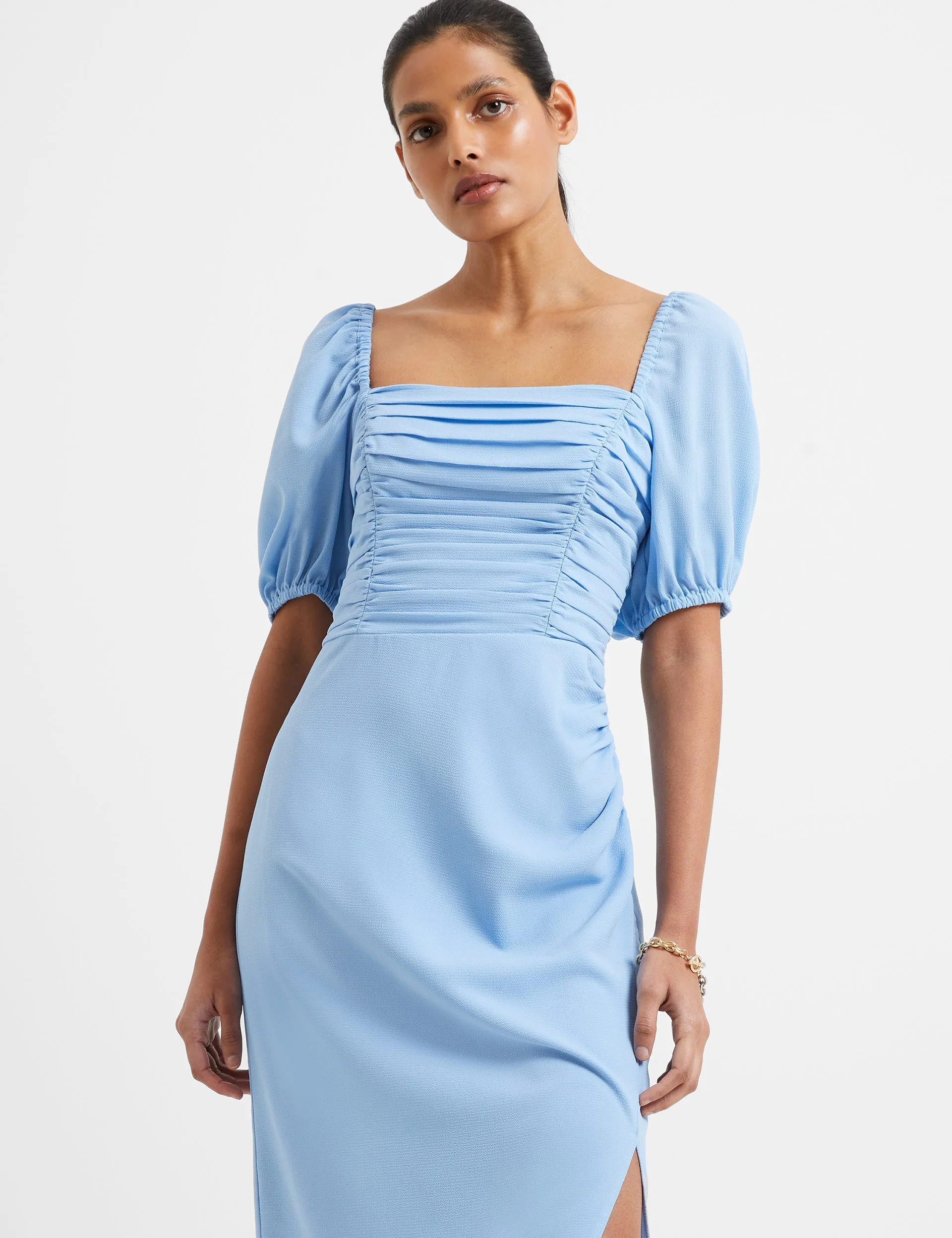 Afina Verona Ruched Midi Dress