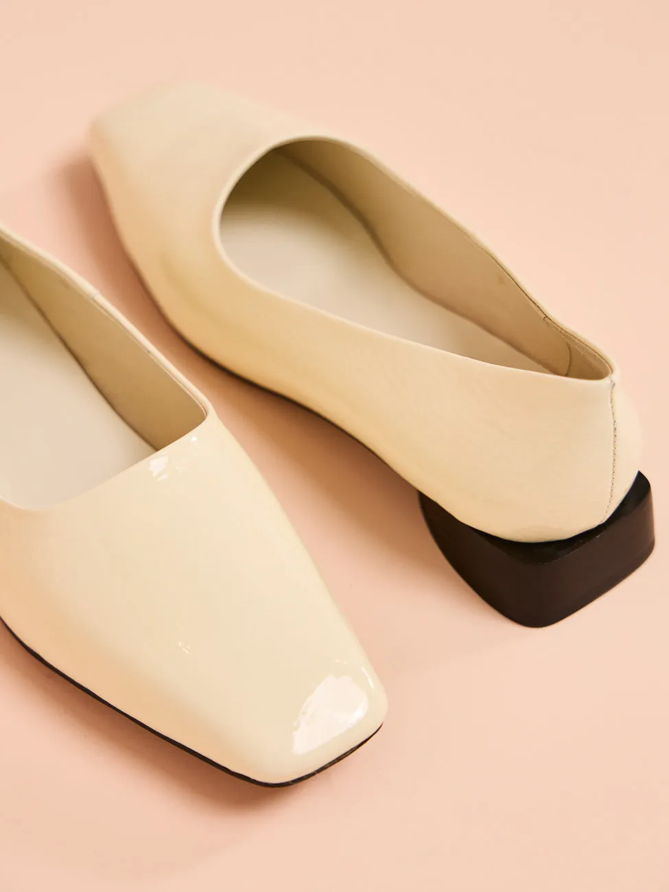 Alias Mae Meredith Flats in Bone Crinkle Patent