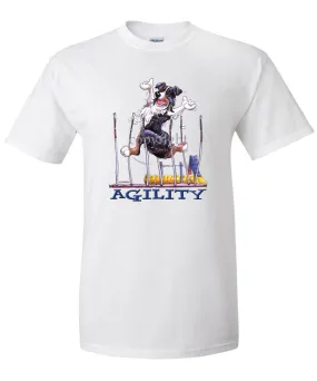 Australian Shepherd  Black Tri - Agility Weave II - T-Shirt