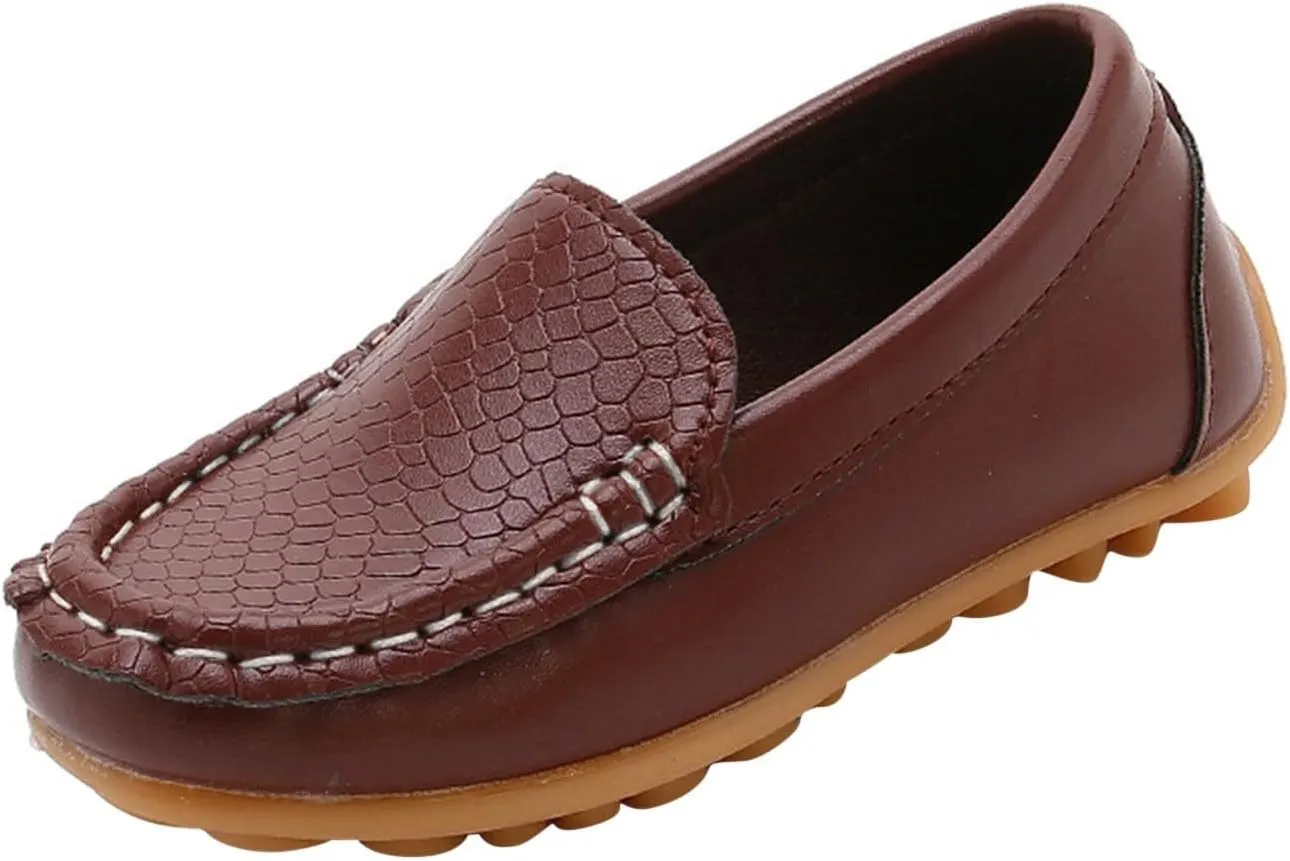 Boys Girls Soft Loafers Dress Flat Shoes Boat Toddler Little Kid Flat Shoes Casual Slip On Shoes Little Girl Shoes