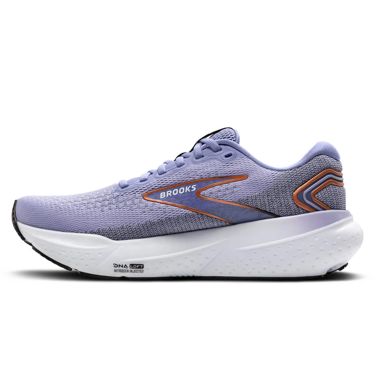 Womens Brooks Glycerin 21 Running Shoes - Lavender/Black/Copper