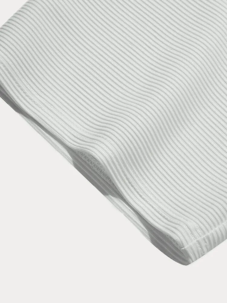 Casual Simple Striped Textured Shirt
