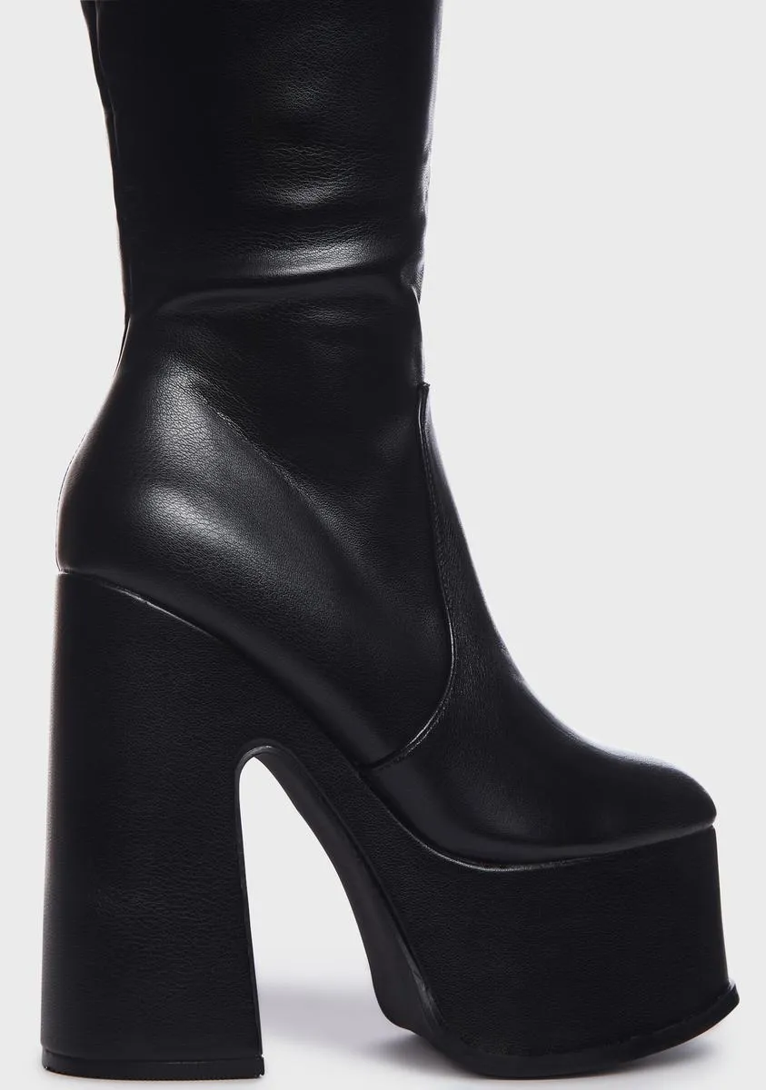 Corrs Platform Knee High Boots