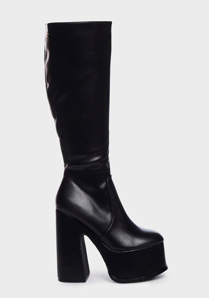 Corrs Platform Knee High Boots