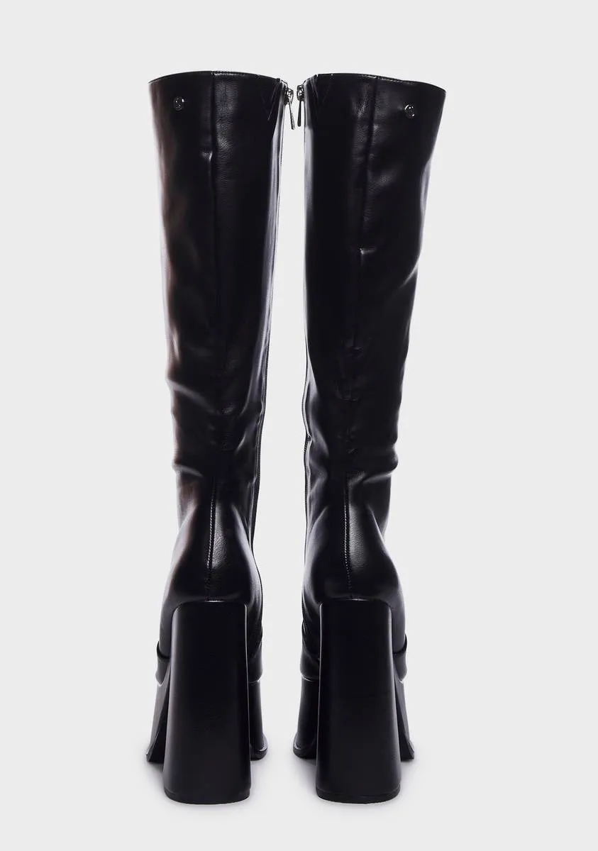 Corrs Platform Knee High Boots