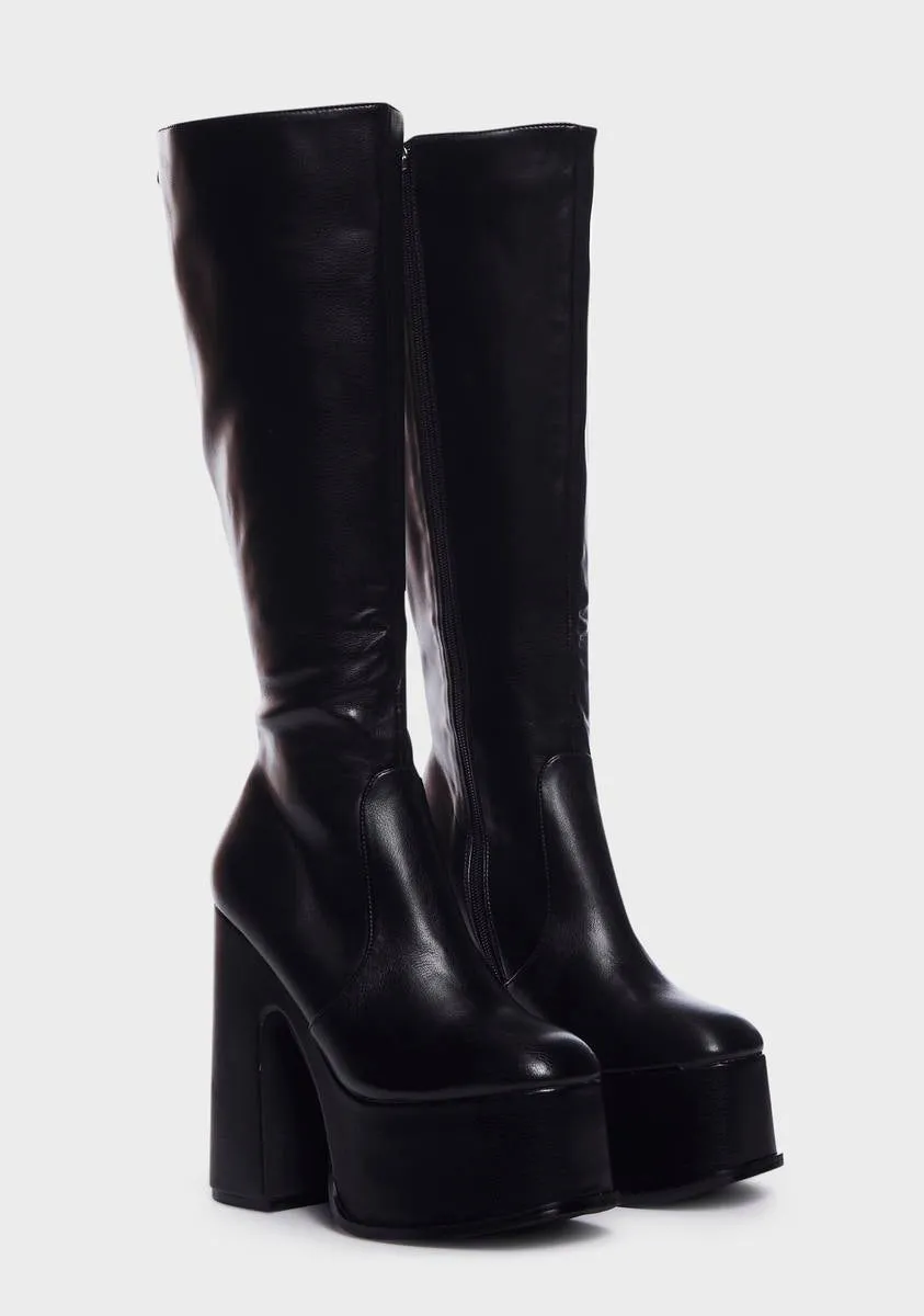 Corrs Platform Knee High Boots