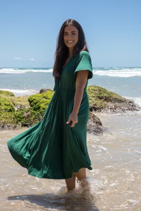 FINAL SALE Billine Dress in Green