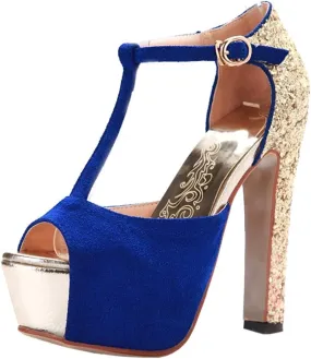 Gracemee Women Fashion Sandals Block High Heels