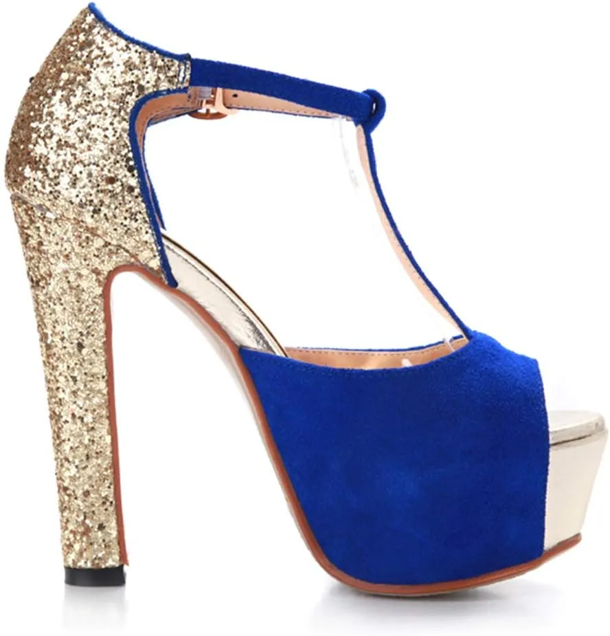 Gracemee Women Fashion Sandals Block High Heels