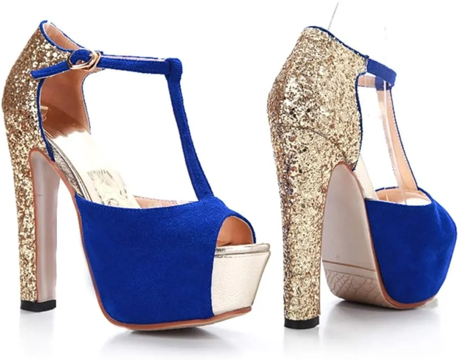 Gracemee Women Fashion Sandals Block High Heels