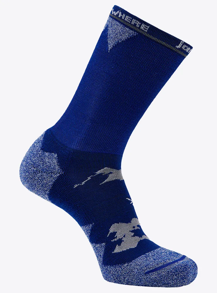 Janji x Balega High-Performance Crew Sock in Cascade Mountain Design