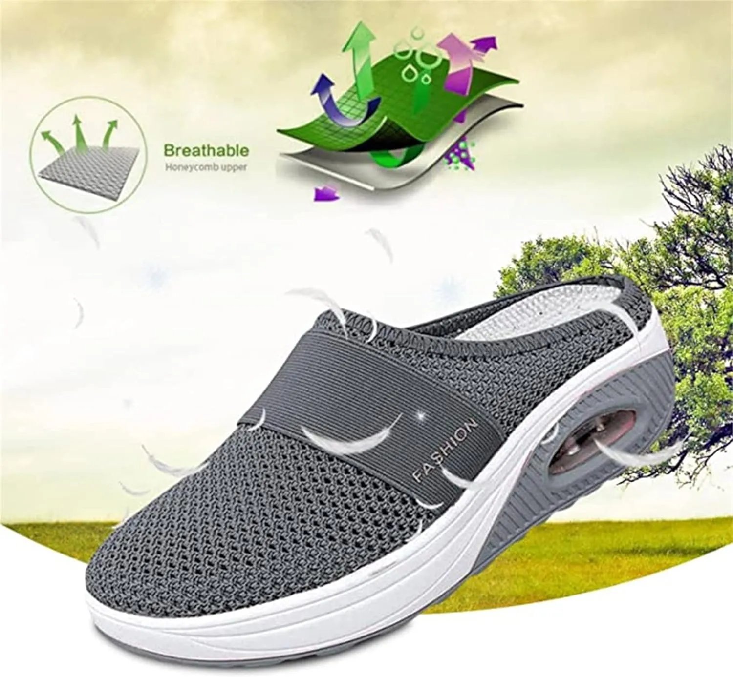 Ladmiple Sneakers For Women Walking Shoes Arch Support Slip On Comfort Dressy Summer Fashion Non Slip Flats Loafers