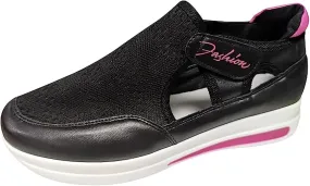 Ladmiple Womens Shoes Dressy Casual Loafers Canvas Slip On Fashion Comfortable Low Top Platform Walking Flats Sneakers