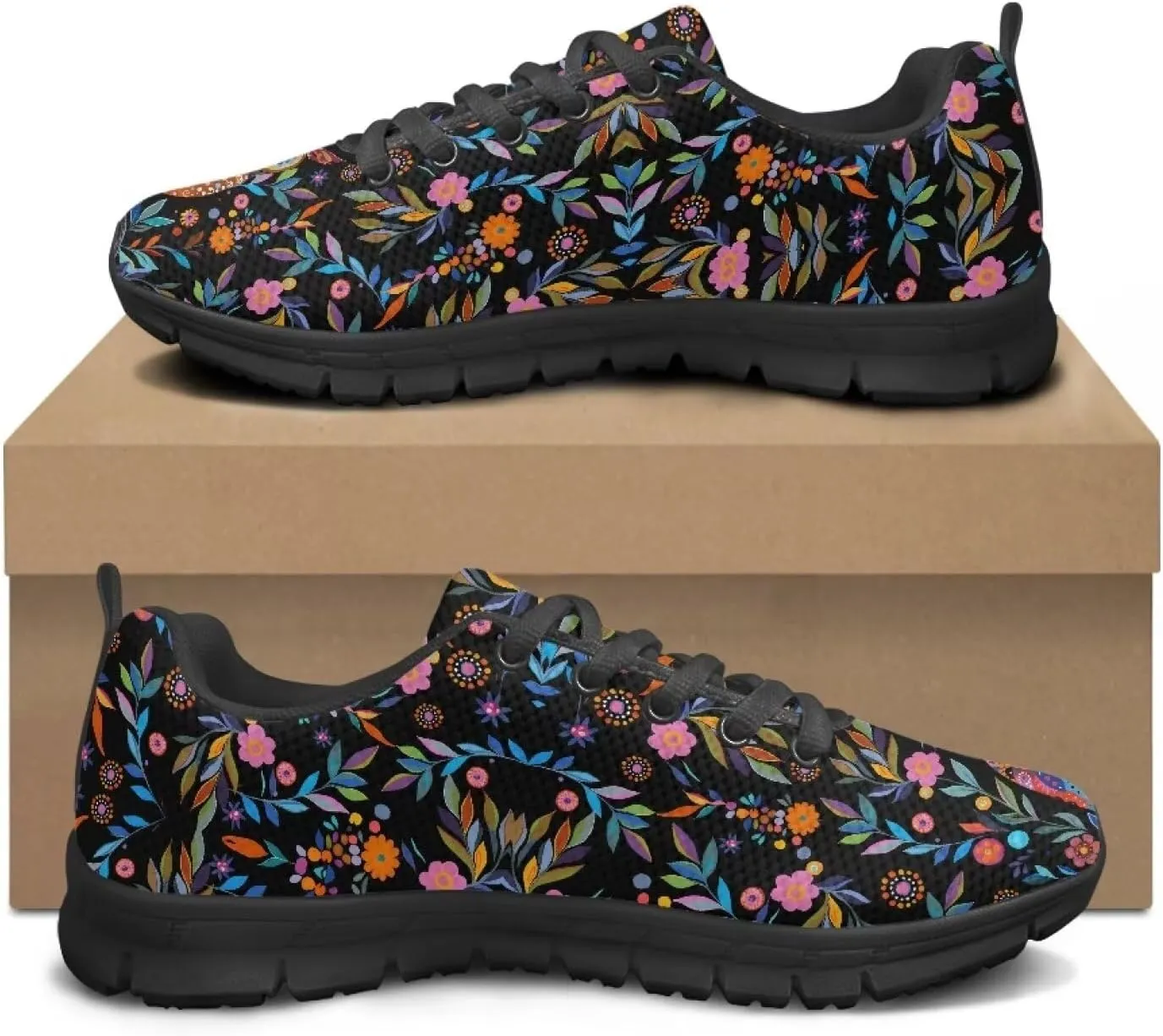 Mens Cross Training Sneakers Casual Sport Shoes Cozy Cushioned Lightweight Shoes for Travel US 5-14 Black Sole