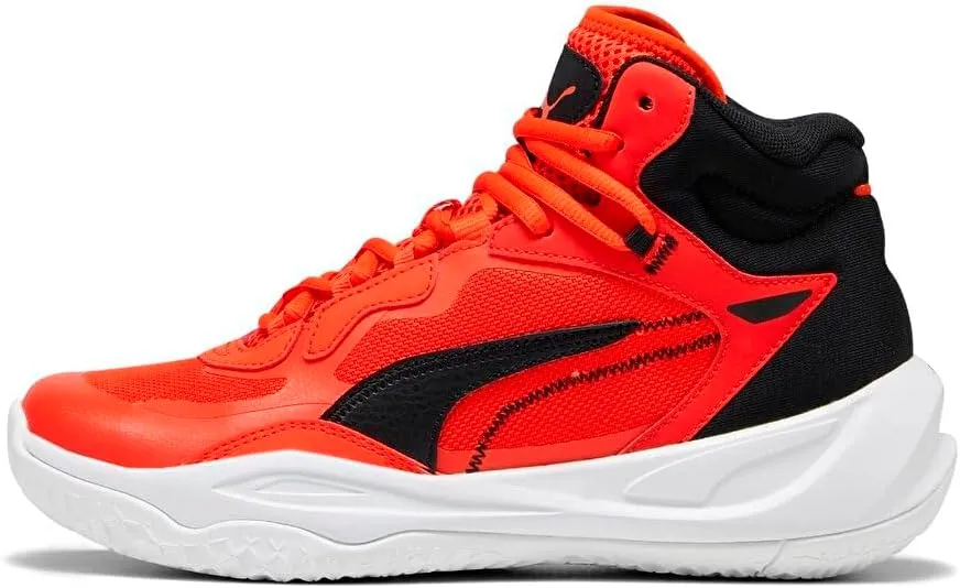 PUMA Kids Boys Playmaker Pro Mid Basketball Sneakers Shoes - Red - Size 4.5 M