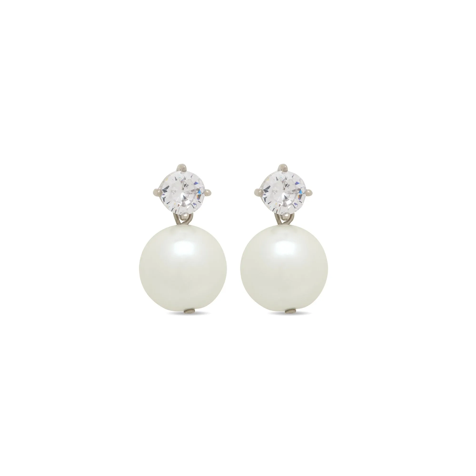 Remy Earrings 12mm Pearl