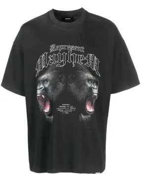 Vintage Black Mayhem T-Shirt - Classic Rock Graphic Tee