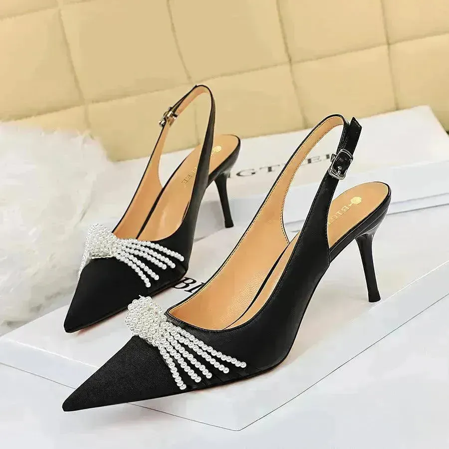 Retro European And American Style Women's Shoes High Heels Stiletto