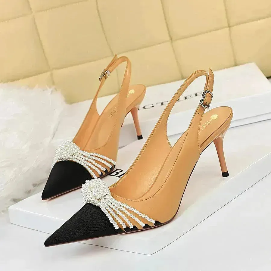 Retro European And American Style Women's Shoes High Heels Stiletto