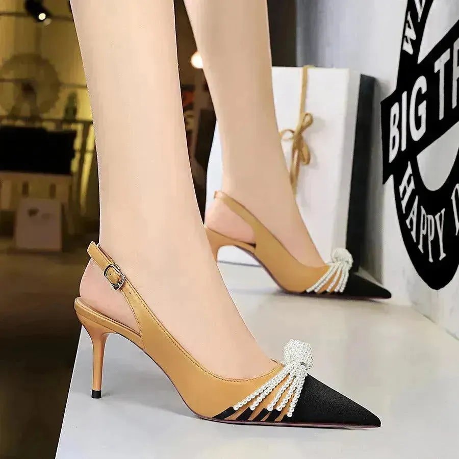 Retro European And American Style Women's Shoes High Heels Stiletto