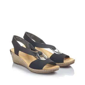 Rieker Women's 624H6 Fanni - Black