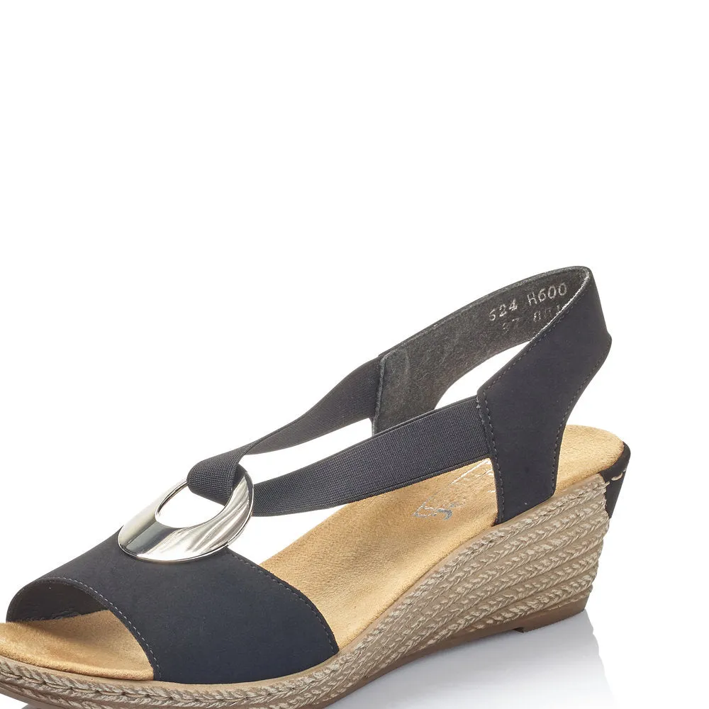 Rieker Women's 624H6 Fanni - Black