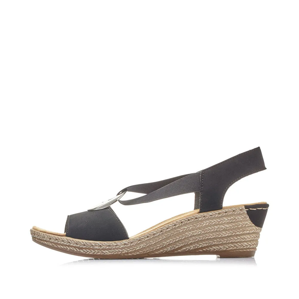 Rieker Women's 624H6 Fanni - Black