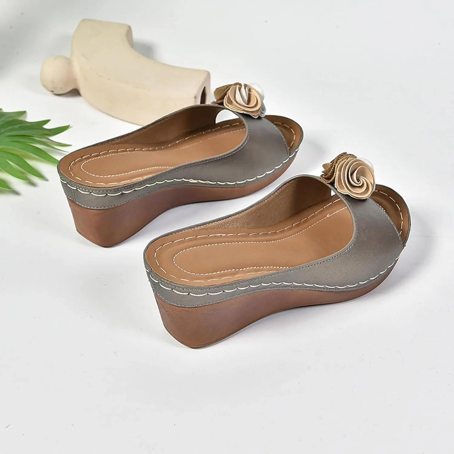 Strappy Heels Block Heels Chunky Heeled Sandals Large Size Slope Heel High Heel Thick Bottom Outer Wear