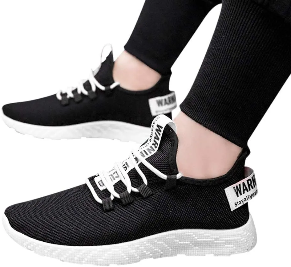 Women's Fashion Sneaker Non Slip Breathable Lightweight Comfortable Lace Up Women Walking Shoes with Arch Support White Loafers Women Waterproof Sneakers